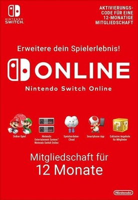 Nintendo Switch Online Mitgliedschaft - 12 Monate Nintendo Switch Download Code