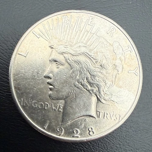 1928 S BRILLIANT UNCIRCULATED PEACE DOLLAR $68 SILVER CONTENT