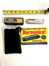 VTG Mojo Deluxe Blues  Rock Harmonica With Case, Pouch  Book by David Harp