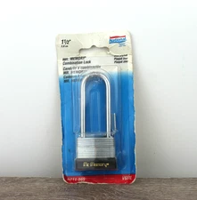 Combination Lock National MR MEMORY Padlock NOS VINTAGE 1997 Long Shackle