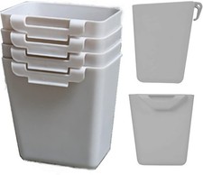6 Pack Hanging Cup Holder, Rolling Cart Accessories Utility Cart Accessories