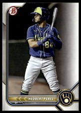 2022 Bowman Prospects Hedbert Perez Milwaukee Brewers #BP-67