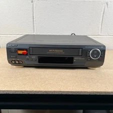 Sony SLV-AX10 VCR 4-Head Hi-Fi VHS Player TESTED WORKING - No Remote