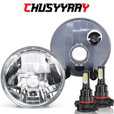 4 Inch Round Led Clear Lens Chrome Housing Fog Lights Lamps Pair Wbulb 4 Inch Round Led Clear Lens Chrome Housing Fog Lights Lamps Pair Wbulb
