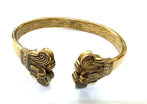 CMA Heavy Brass Cuff Bracelet
