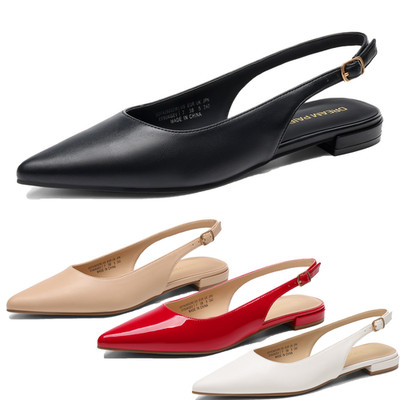 DREAM PAIRS Women Slingback Ballet Flats Pointed Toe Comfortable Dress Shoes