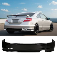 For 06-11 Honda Civic 2Dr Coupe HFP Style Unpainted Rear Bumper Lip Spoiler