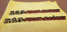 Nos 1972-1974 Dodge Challanger 360 Four Barrel Hood Emblem Pair 3691467