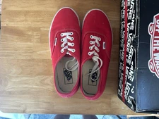 Size 6 M/7.5 W- VANS Authentic Red - VN000EE3RED