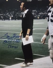 Tom Flores Los Angeles Oakland Raiders HOF Autographed 8x10 INSC COA