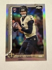 2025 Topps Chrome Tyler Shough Silver Refractor Saints #398