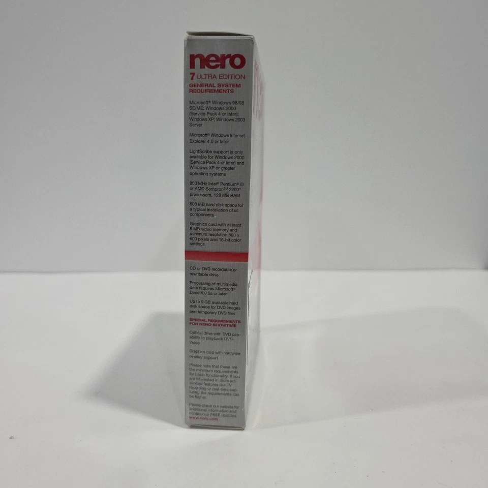 Nero 7 Ultra Edition Enhanced The Ultimate Audio Video Photo w/Manual & Key - Image 2 of 4