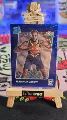 Isaiah Jackson 2021-22 Donruss Optic Rated Rookie Blue Velocity Prizm #167