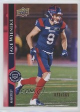2021 Upper Deck CFL Red 73/165 Jake Wieneke #78 0c6