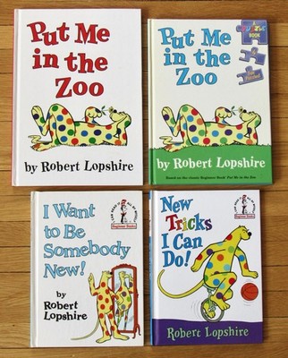 Lot 4 PUT ME IN THE ZOO Books Robert Lopshire New Tricks Puzzles HB VGC L1
