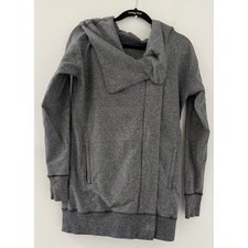 Lululemon Women's Wrap Up Jacket Heathered Speckled Black Size 4 Athleisure