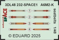 A6M-2K Seatbelts Space Eduard / 1:48 - Eduard 3DL48232