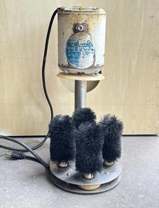 Doll-Flynn Upright 4-Brush Electric Glass Washer Submersible TESTED - WORKING