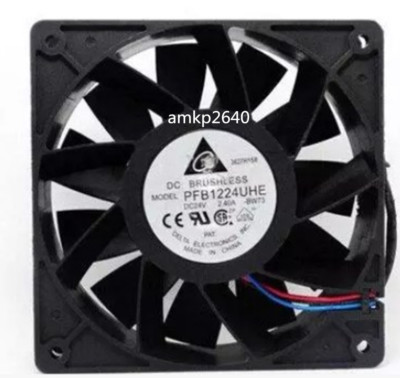 For Delta PFB1224UHE -8F53 12CM 24V 2.40A Inverter Cooling Fan 2 Wire # ...