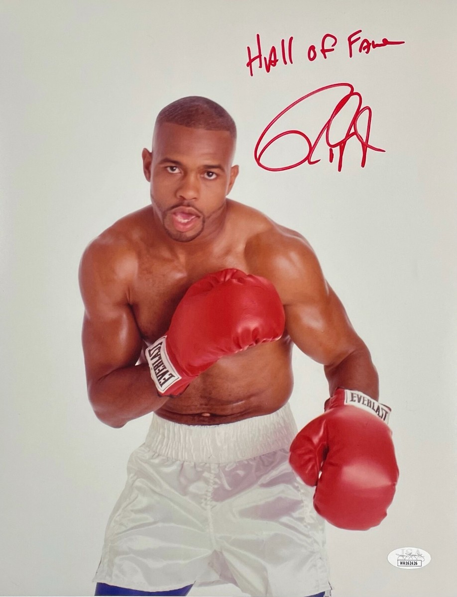 ROY JONES JR. Signed Autographed 11X14 PHOTO HALL OF FAME JSA