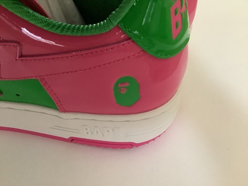Authentic A Bath Ape Bape Bape Sta #1 Pink Herren US 11 Neu Bapesta Sneakers - Bild 8 von 13