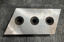 Excavator Shear Blade Heavy Duty Steel Chrome Finish 6" x 2" Silver 254090