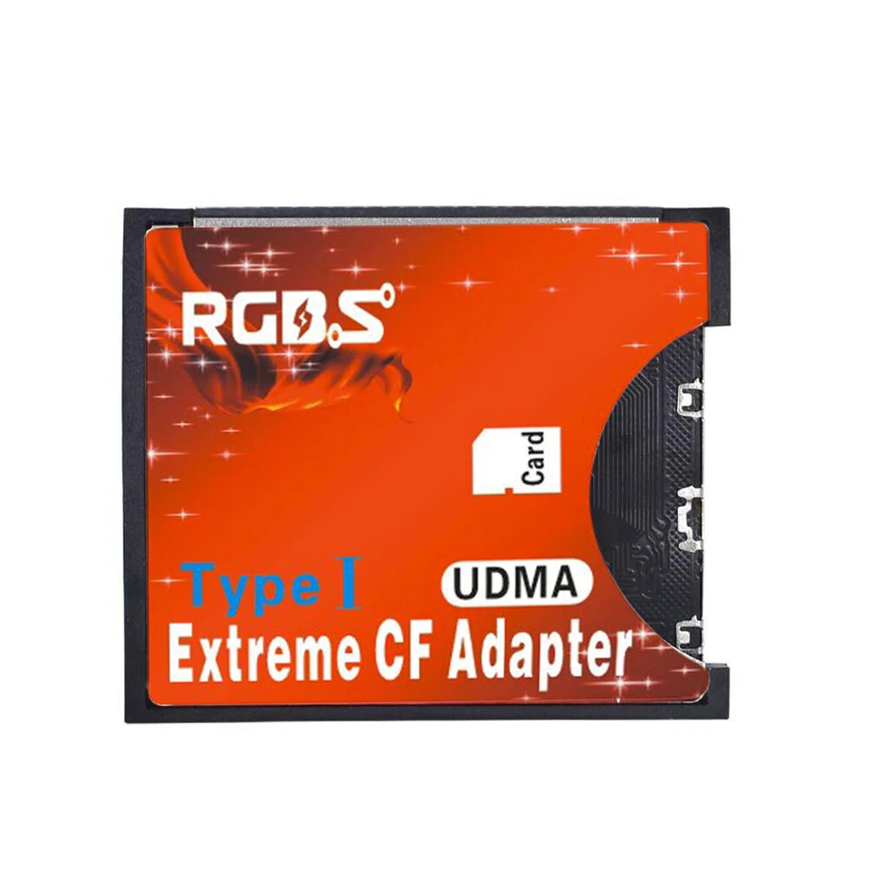 SD SDHC SDXC to CF Compact Flash Type I Memory Card Adapter Converter For Camera - Image 2 of 4