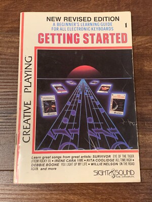 Getting Started Beginner's Learning Guide Electronic Keyboards 1986 Sight Sound