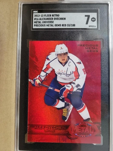 2012-13 Fleer Retro #16 Alexander Ovechkin Metal Universe Precious Metal Gem 7NM