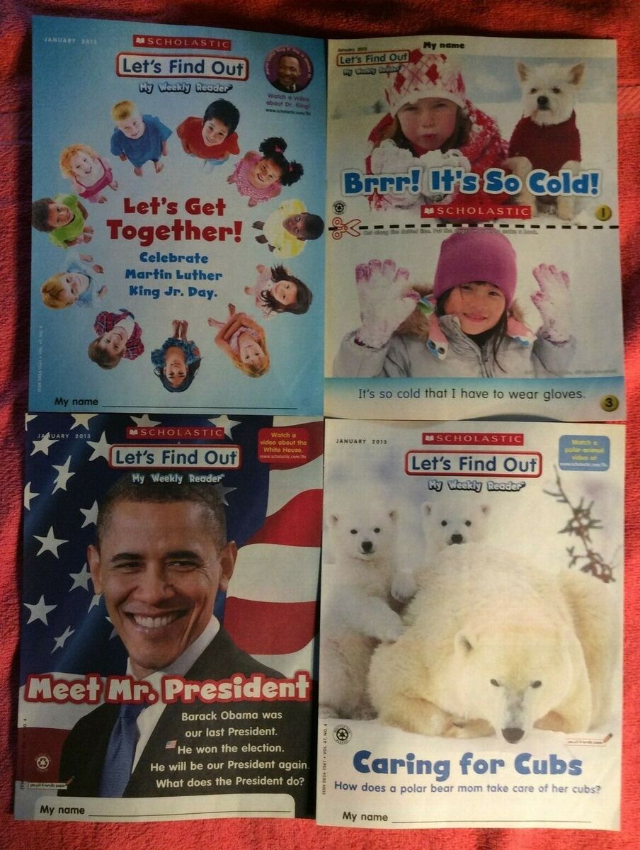 SCHOLASTIC NEWS WEEKLY READER JANUARY 2013 PRESIDENT BARACK OBAMA GRADE 1