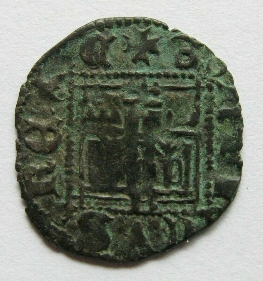 Zaldi2010 - Enrique II (1368-1379), Noven de Burgos. 0.65 grams/16.5 mm ...