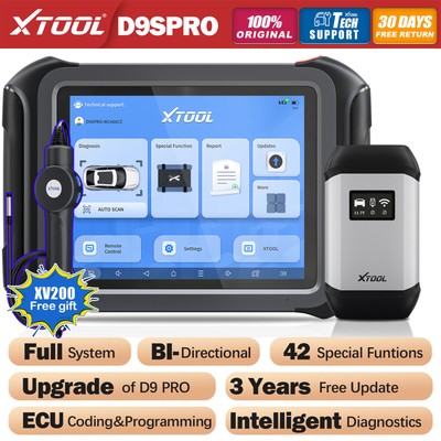 Newest XTOOL D9S PRO Auto Car Diagnostic Scanner Tool Topology Bidirectional FCA