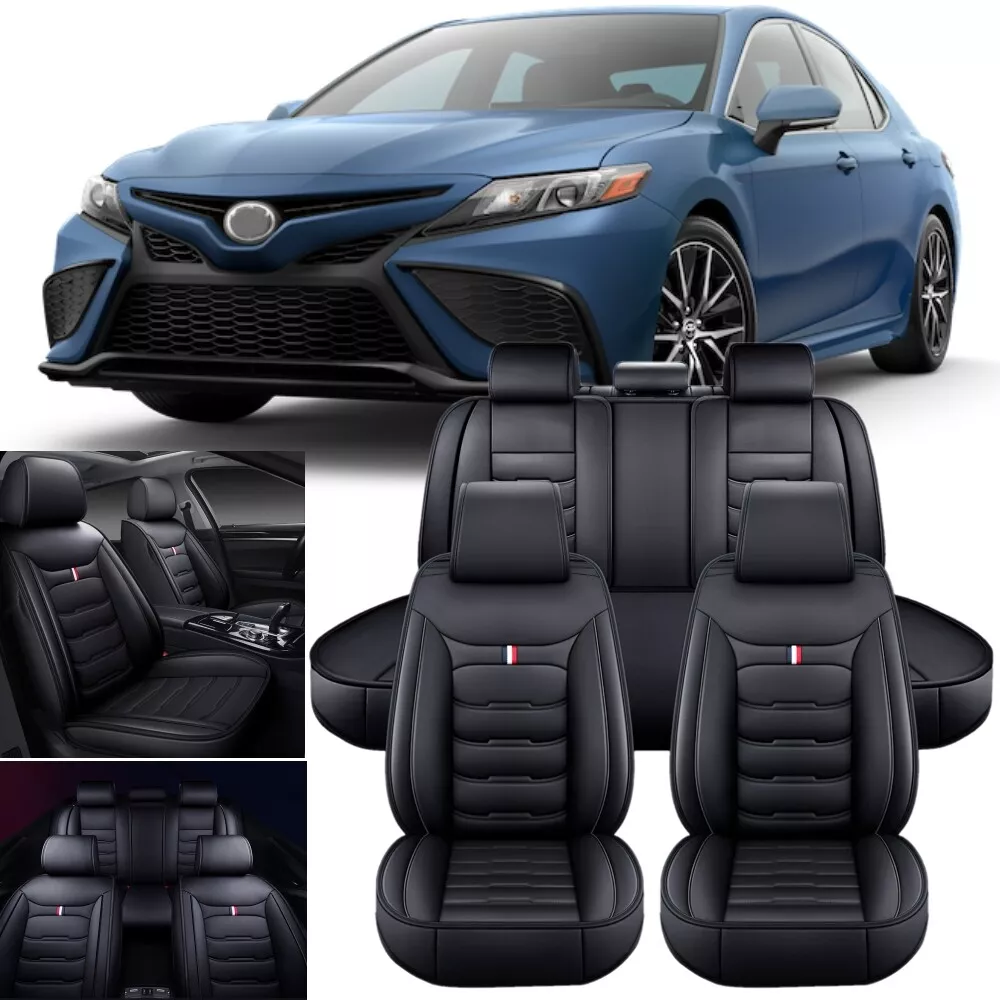 For Toyota Camry Car Seat Cover Full Set Leather 5 Seats Front
