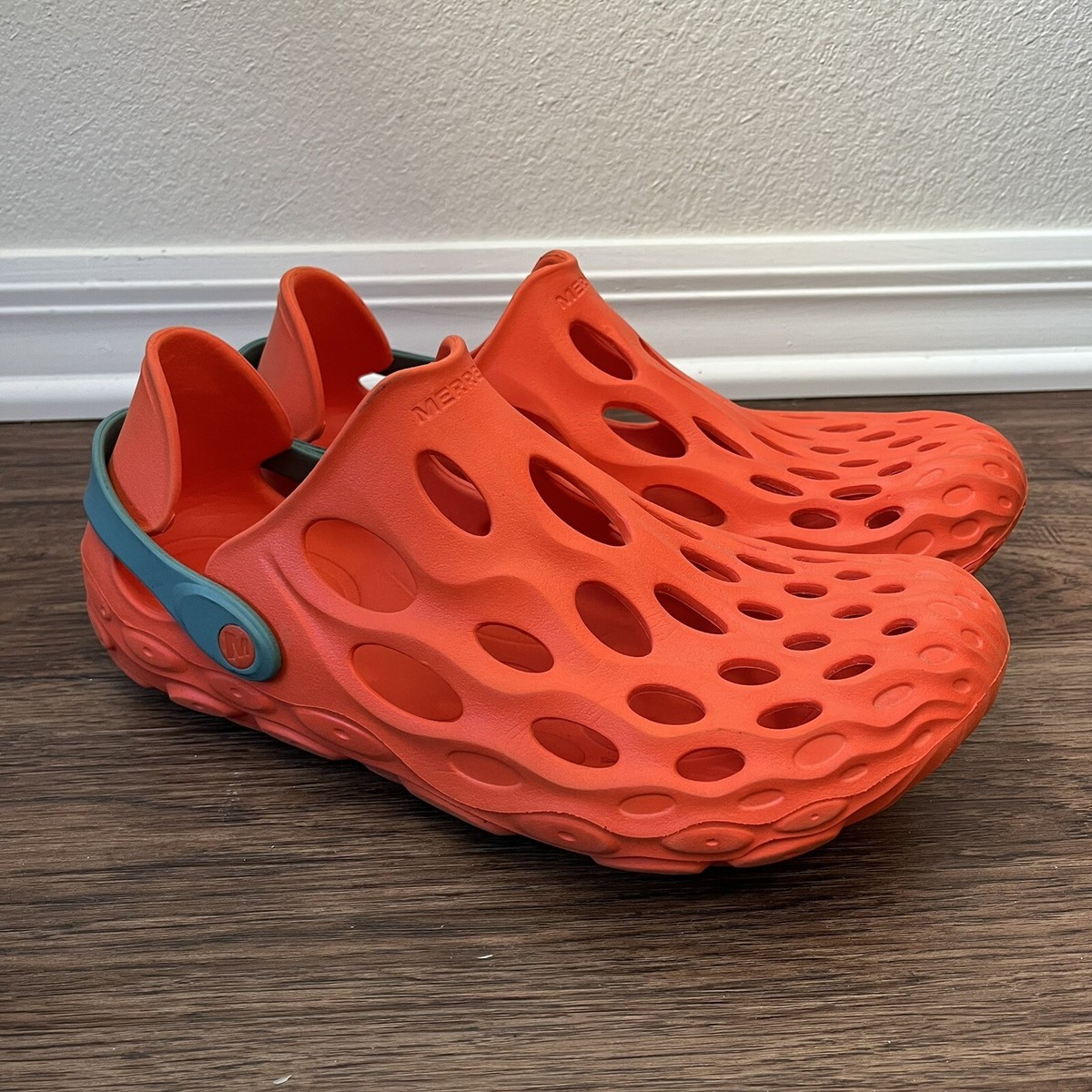 靴 MERRELL HYDRO MOC RUSH ORANGE Merrell Hydro Moc Water Shoes Men's Size 11 Foam Orange Slip
