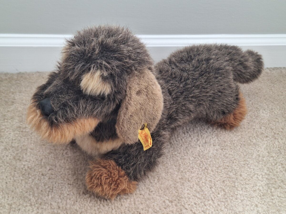 シュタイフ★Raudi Dachshund 17cm★ダックスフントのラウディ Steiff 4151/40 Raudi Long-haired Dachshund Plush Dog | eBay