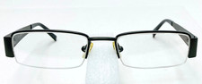 Men s Eyeglass Frame SK 30 49-18-140 Half Rim Gunmetal Rectangular by Skechers