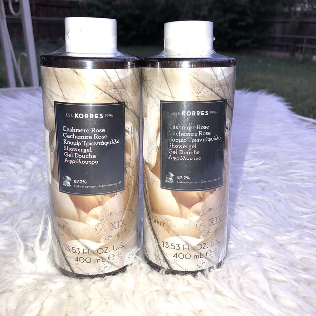 KORRES CASHMERE ROSE Shower Gel Body Wash 13.53 fl oz Sealed Lot of Two