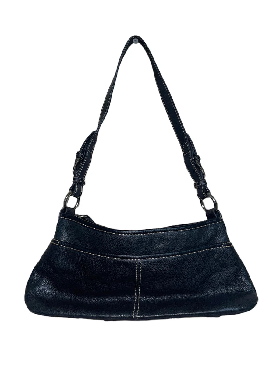 THE SAK LOS FELIZ LEATHER MEDIUM TOTE BAG, Black, 14.5in L x 5in W x 9in H;  Drop :9 inches : Amazon.ca: Clothing, Shoes & Accessories