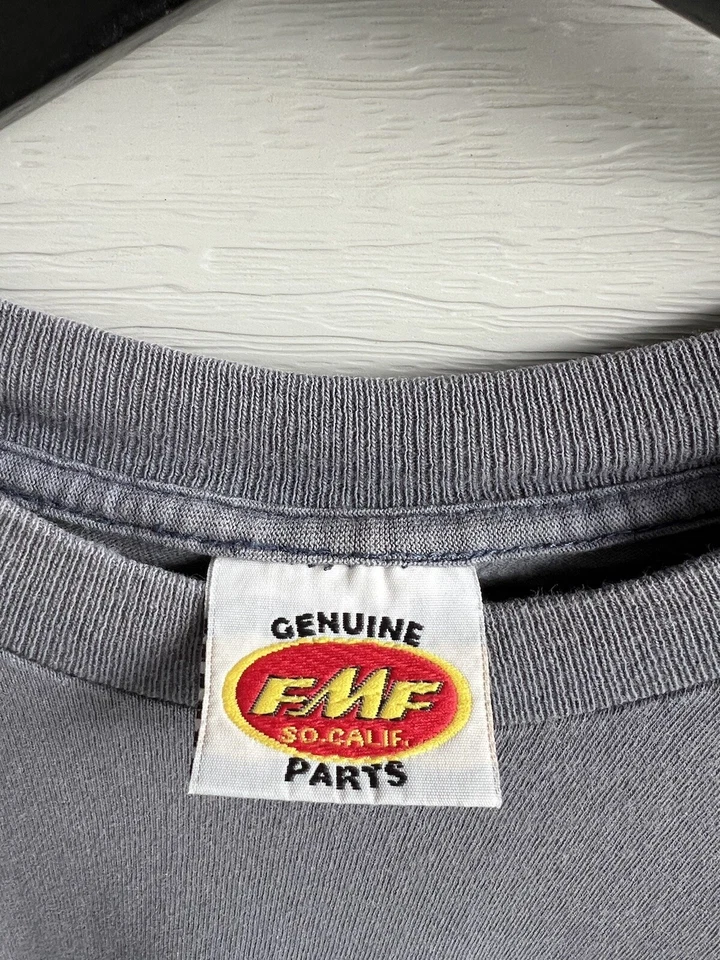 Vtg Motocross FMF So Calif Mens XL Dirt Bike Racing Distressed T Shirt - Image 2 of 4