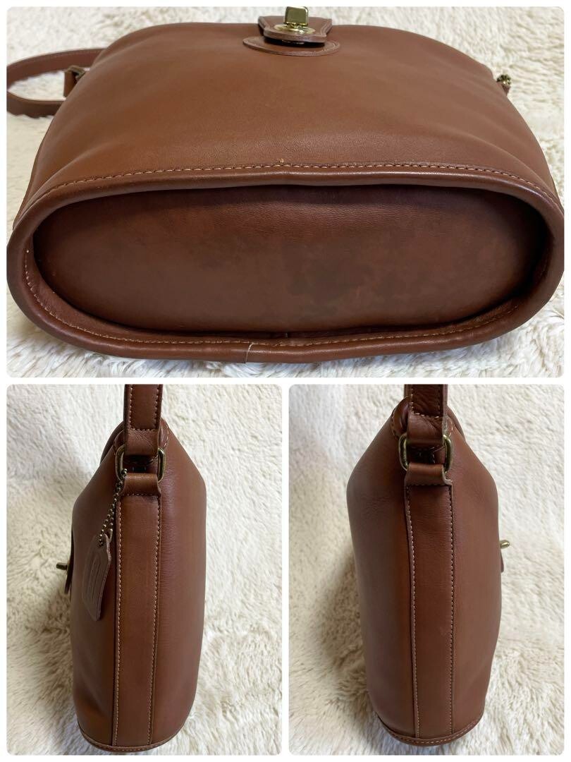 OLD COACH ショルダーバッグ　ブラウン　made in USA 90s Old Coach Shoulder Bag 9953 Brown Leather Vintage Used