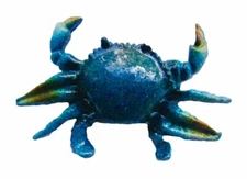 Tropical Sea Blue Crab Magnet for Refrigerator or Metallic Bulletin Board