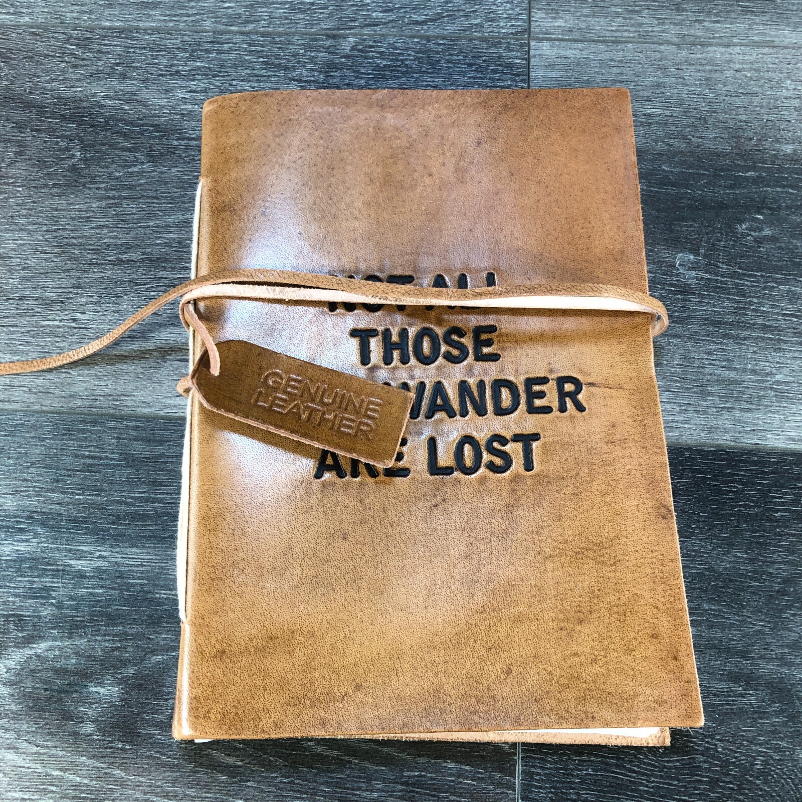 Handmade 6x8 Genuine Leather Bound Journal for Men and Women  