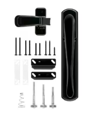 Storm And Screen Door Wright Brookfield Black Pull Lever Mount Latch 1-3/4'' 