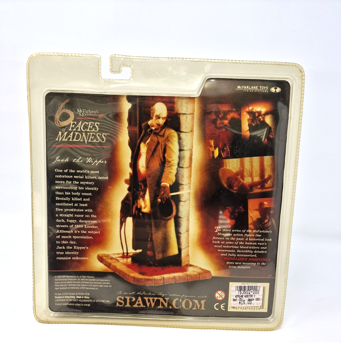 ●FACES OF MADNESS Jack the Ripper McFarlane's Monsters III 6 Faces of Madness