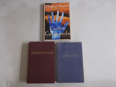 3 CARLOS CASTANEDA HC & TRADE PB TALES OF POWER SECOND RING POWER MAGICAL PASSES