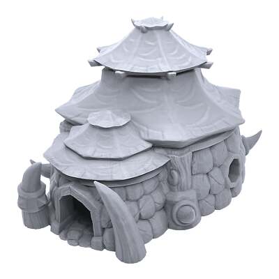 Orc Town Hall by Makers Anvil, 3D Printed Tabletop RPG Scenery & Wargame Terrain