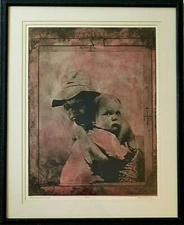 Vintage Social Realism Etching Titled "Seventeen Cents " Signed A. Marsland