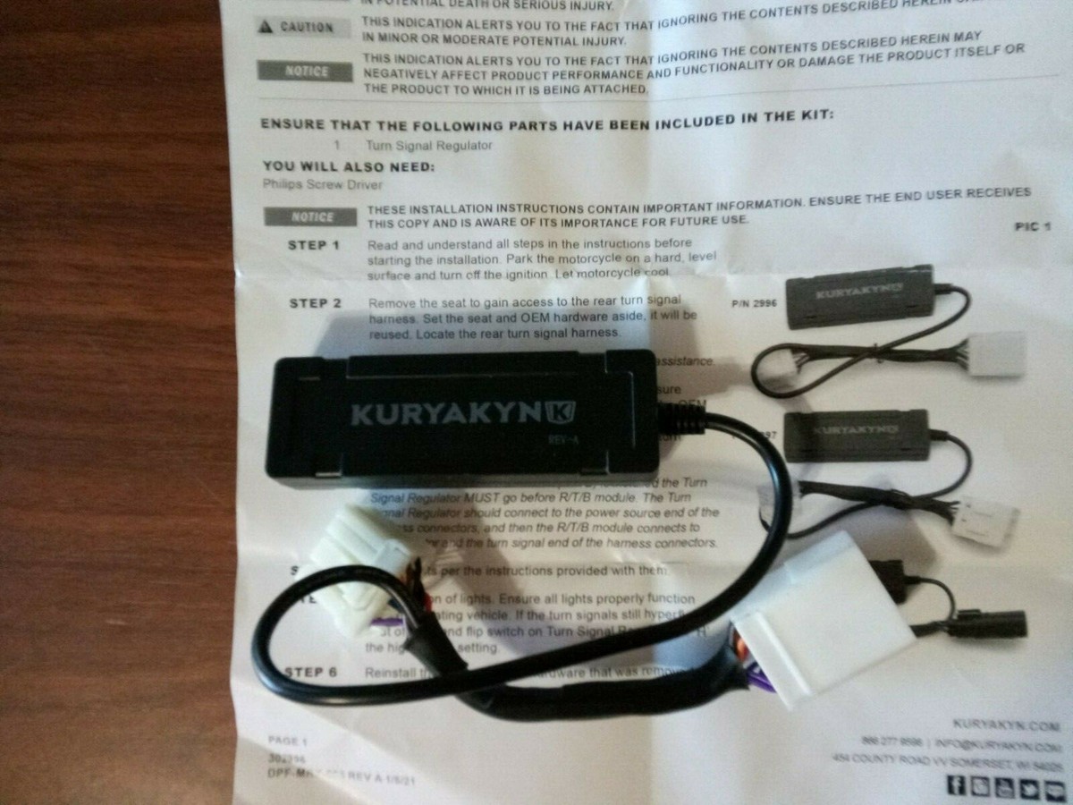 Kuryakyn 2996 Turn Signal Regulator, 8-Pin (for PARTS) | eBay