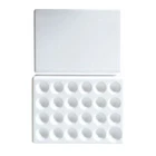 1 Pcs Dental Lab Tool Glaze Mixing Tray 24 pits Palette Porcelain Ceramic Cover