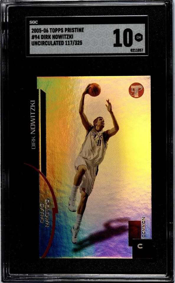 Dirk Nowitzki 2005-06 Topps Pristine #94 Uncirculated 117/325 SGC 10 - Image 3 of 4